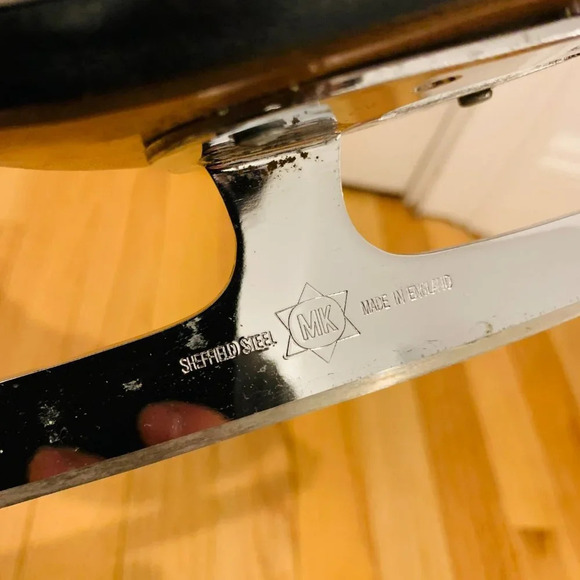 Riedell Womans Figure Skates size 5 Beige /John Wilson Corenation Comet Blade - Picture 4 of 16